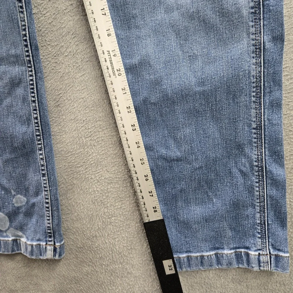 Carhartt Men Jeans 32X34 Blue Denim Carpenter BD2808-M Rugged Flex Utility READ